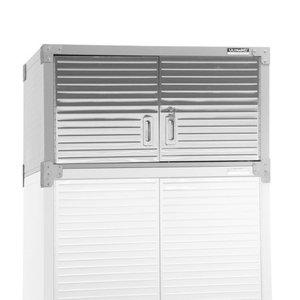 lot 5968 image: Seville Classics UltraHD Stacking Top Cabinets Granite Gray