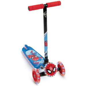 lot 1813 image: Marvel Spider-Man Lights & Sounds 3-Wheel Scooter for Boys by Huffy