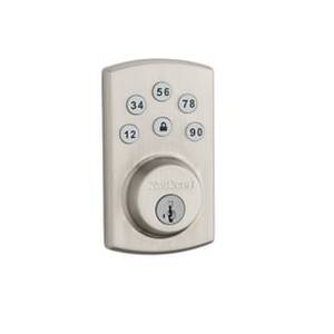 lot 3661 image: Kwikset 907 Powerbolt2� Electronic Deadbolt in Satin Nickel