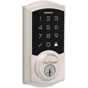 lot 3662 image: Kwikset 9270Trl-S Smartcode Deadbolts Touchscreen Single Cylinder Keyless Entry Deadbolt -