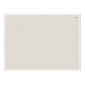 lot 1836 image: U BRANDS Linen Bulletin Board 40 x 30 White MDF Decor Frame