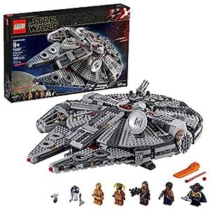 lot 5981 image: LEGO Star Wars The Rise of Skywalker Millennium Falcon 75257 Starship Model Building Kit and Minifigures (1 351 Pieces) Retail&nbsp$163.99