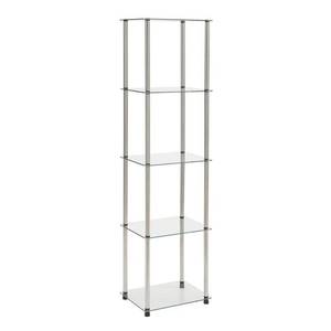 lot 5982 image: Convenience Concepts Designs2Go Classic Glass 5 Tier Tower Glass