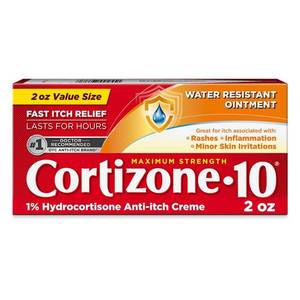 lot 1787 image: Cortizone 10 Maximum Strength Water Resistant Anti-Itch Ointment 2 oz.