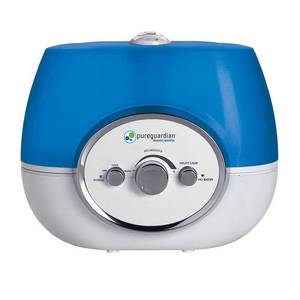 lot 3656 image: PureGuardian - 1.5 Gal. Ultrasonic WarmCool Mist Humidifier - BlueWhite