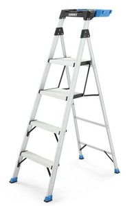 lot 1775 image: Hart 5-12 Hybrid Ladder 250lb Capacity 10ft Reach