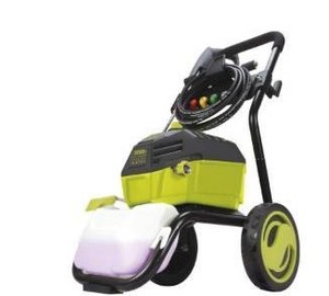 lot 1795 image: Sun Joe - Electric Pressure Washer up to 3000 PSI at 1.3 GPM - Green & Black