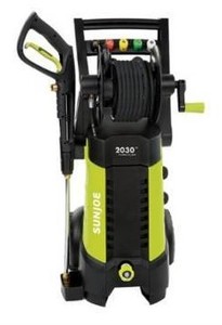 lot 1799 image: Sun Joe - Electric Pressure Washer up to 2030 PSI at 1.76 GPM with Hose Reel - Black