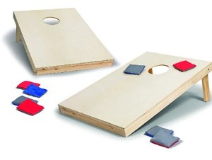 lot 3683 image: 3x2 Solid Wood Bean Bag Toss