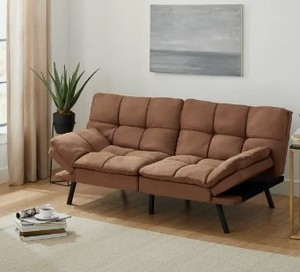 lot 5960 image: Mainstays Memory Foam Futon 72 Wide