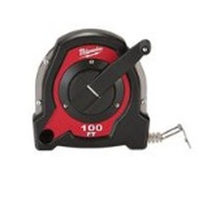 lot 2633 image: Milwaukee 100 Wind Up Measuring Tape