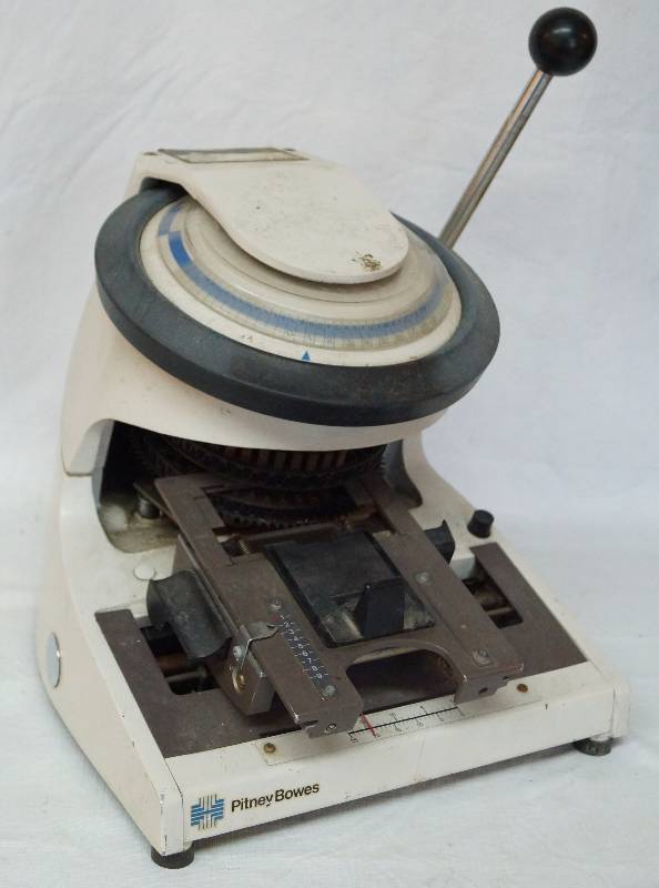 pitney bowes imprinter credit card and plastic card printer model 7963 wow living estate sale high end stereo equipment collectibles and more - Credit Card Printer pitney bowes imprinter credit card and plastic card printer model 7963 wow living estate sale high end stereo equipment collectibles and more - Credit Card Printer