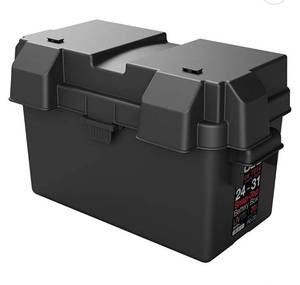 lot 23182 image: NOCO Snap-Top HM318BKS Battery Box, Group 24-31 12V Outdoor Waterproof Battery Box for Marine, Automotive, RV, Boat, Camper and Travel Trailer Batteries