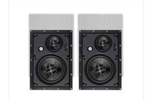 lot 61139 image: $$ Monoprice Alpha In-Wall Speakers 6.5in Carbon Fiber 3-Way (pair). Retail $120