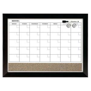 lot 61141 image: Quartet Home Decor Magnetic Calendar Whiteboard Dry-Erase 17 x 23 White (22476)