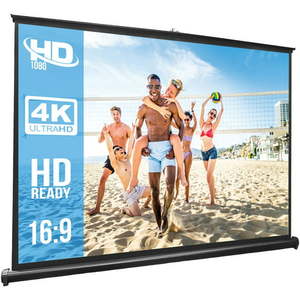 lot 61149 image: Pyle� Retractable Pull-out-style Manual Projector Screen (50-Inch)
