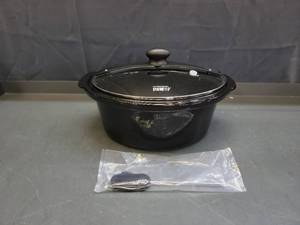 lot 61153 image: Hamilton Beach replacement parts for 6, cooker. Forid Lock, Temperature Probe & Crock & Lid, Silver