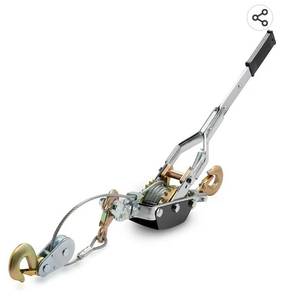 lot 61157 image: NEIKO 02256A Come Along Winch, 5-Ton (10,000 Lbs) Pulling Capacity, 10Ft, 3 Hook, Heavy Duty Power Cable Come Along Tool with Dual Gears, Hand Winch Cable, Automotive Hoist Winch Puller, Recovery Gear