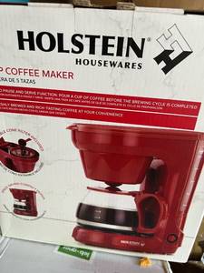 lot 30026 image: HOLSTEINS HOUSEWARES 5 cup coffee maker