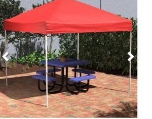 lot 30073 image: Outdoor Red Pop Up Canopy