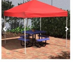 lot 30074 image: Outdoor Red Pop Up Canopy