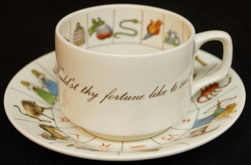 lot 2235 image: Vintage - Collectors Tea Cup - Zodiac - Royal Kendal - Fine Bone China - Made in Stratfordshire England - No chips or cracks. These are in awesome condition