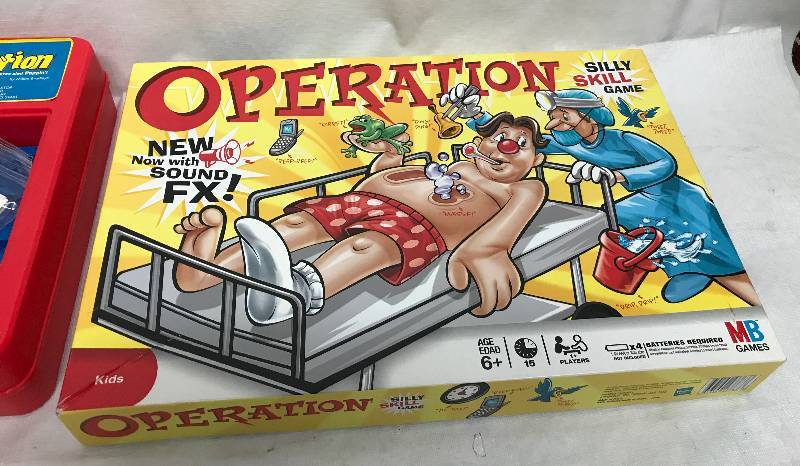 lot 2358 image: Lot of kids games - Operation, Dont Break The Ice and Perfection -FUN