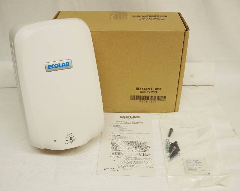 lot 4175 image: ECOLAB - Touch Free Hand Hygiene Dispenser - for soap or hand sanitizer - NEW IN BOX - Part# DSP2025-00