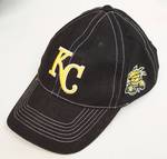 Hat - Kansas City Royals / WSU - Special Edition Combo Hat KC / Wichita State - Very nice hat - Velcro back adjustable size - Embroidered!