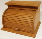 Roll-Top Bread Box - Appears to be Oak - see photos