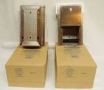 Lot of 2 - Commercial Toilet Paper Dispensers - Stainless Steel - Flush Mount Bobrick Contura Series MB-4388 NEW IN BOXES WITH KEYS!