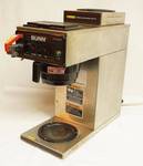 Commercial - BUNN - Automatic Coffee Brewer M#CWTF15 w/ double hot plates - works! W/ Hot water spigot.