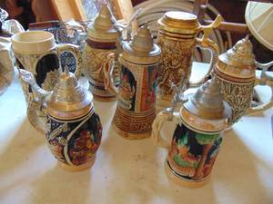lot 4557 image: 7 beer steins - 3 West Germany