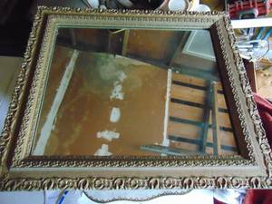 lot 4743 image: Very nice mirror with beautiful old frame