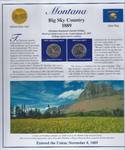 Montana Statehood Stamp and Quarters Set