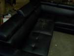 Black Sectional Couch, No Rips or Tears