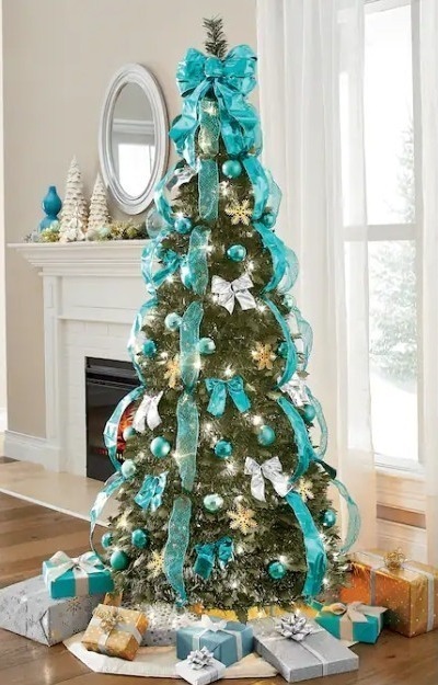 lot 648 image: Poinsettia Pop-Up Tree Retail $119.99