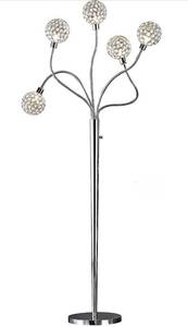 lot 2319 image: Crystal Balls Floor Lamp Retail $499.99 AZM6223