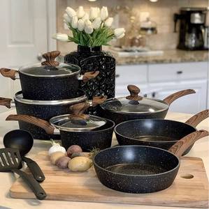 lot 2343 image: 12 Piece Cooking Pan Set Retail $139.99 AZM6223