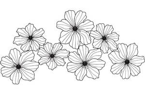 lot 2353 image: Metal Floral Wire Wall Decor Retail $107.50 AZM6223