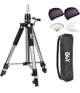 lot 2385 image: Tripod Wig Stand With Travel Bag Retail $49.99 AZM6223