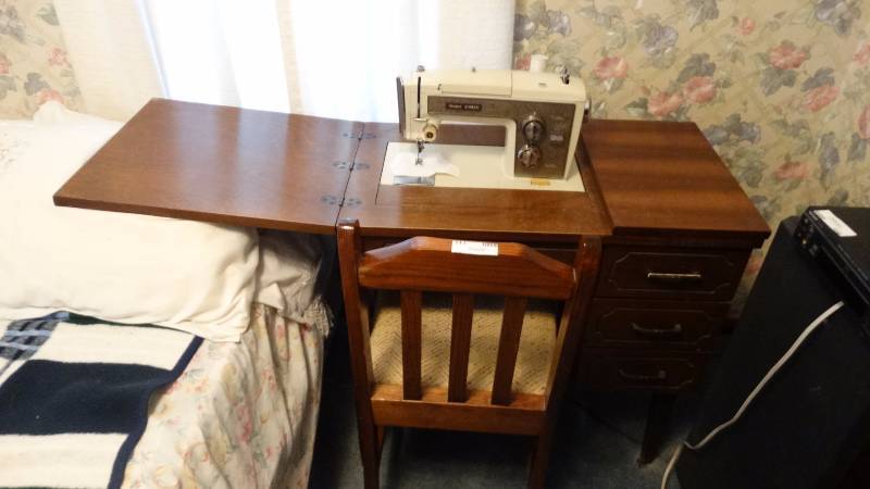 Sears Kenmore Sewing Machine Cabinet W Chair South Wichita