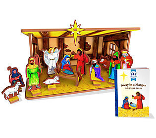 lot 58938 image: Away In A Manger Christmas Carol & Nativity Playset