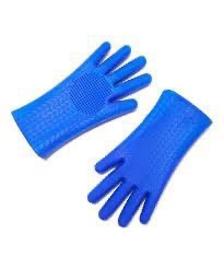 lot 59475 image: Homespan Super Duty 2-in-1 Medium Silicone Kitchen Gloves