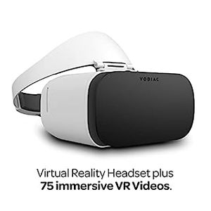 lot 2034 image: Vodiac VR - Virtual Reality Goggles, 75 Free VR Videos & More via The Vodiac in-App Streaming Service. Powered by Your Smartphone iPhone Android Compatible (B0BGMNGLJ1)