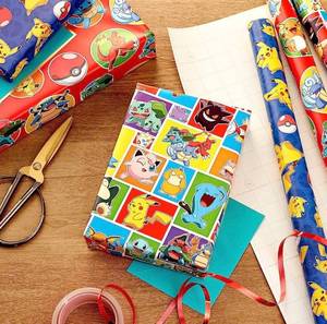 lot 2077 image: Two Rolls Hallmark Pok�mon Wrapping Paper