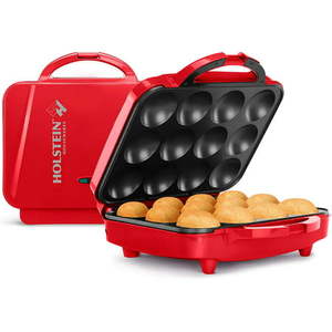 lot 2103 image: Holstein Housewares 12 Piece Cupcake Maker Red