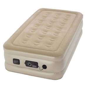 lot 2108 image: Serta 18 Raised Air Mattress with Neverflat Pump - Twin