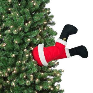 lot 2118 image: Mr. Christmas 16 Animated Santa Kickers Christmas Decoration