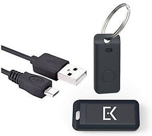 lot 2141 image: Everykey Smart Key with Charging Cable and Key Ring Accessory